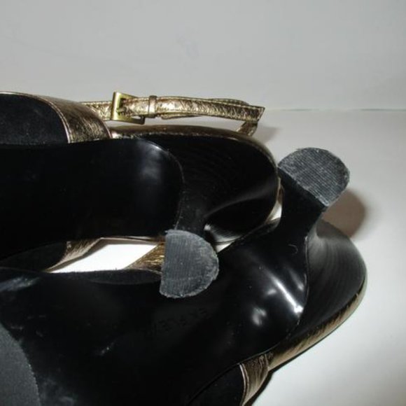 *Enzo Angiolini Black Suede Slingback Round Toe - Picture 8 of 10